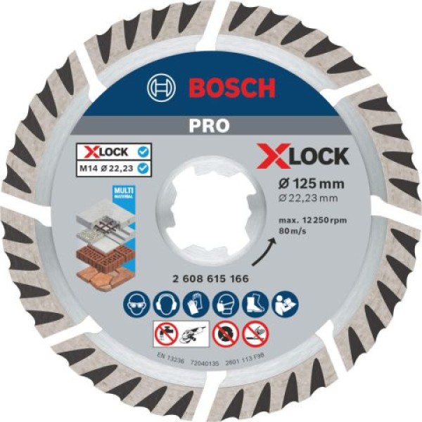 Диамантен диск универсален Bosch X-LOCK Turbo